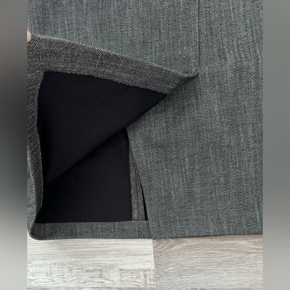 NWT H&M Pencil Skirt Women 4 Black Gray Knee Length Office Career Academia - Picture 7 of 13